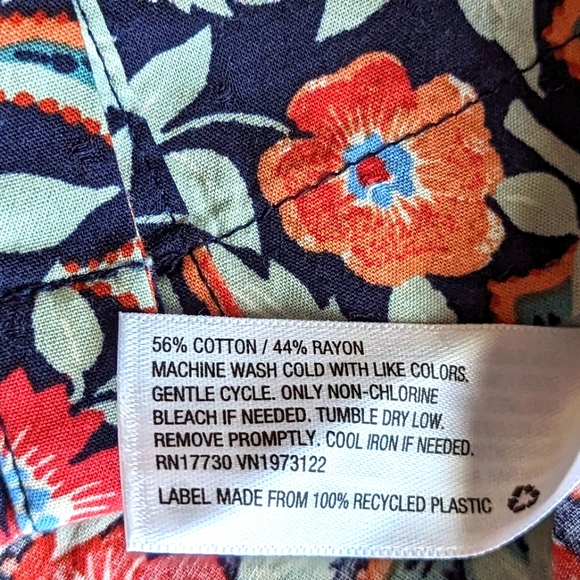 Plus size, Vintage vibes, Tropical Floral cotton dress, Universal Thread XXL - Picture 6 of 8